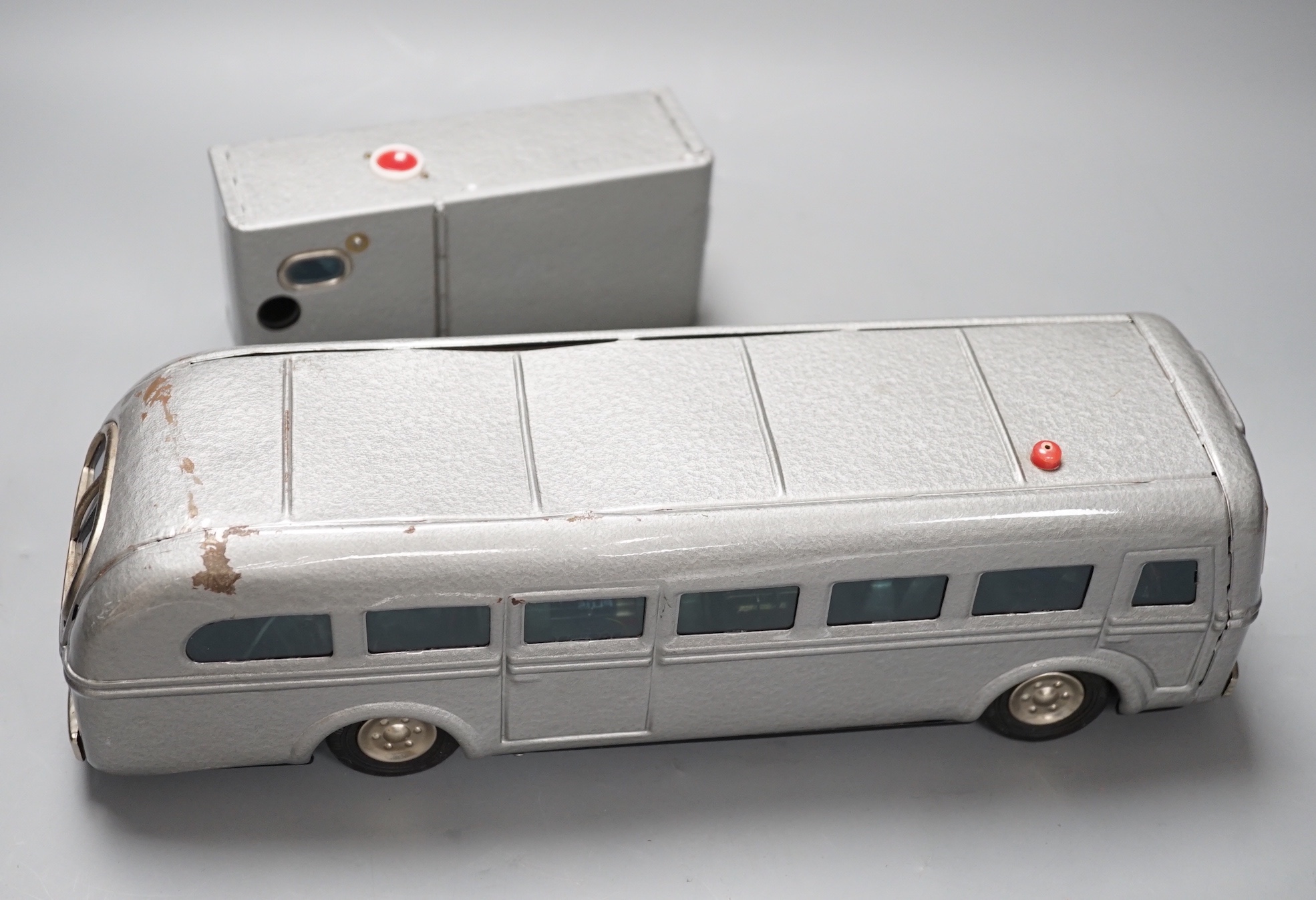A 1950s Japanese Modern Toys Radicon radio controlled model bus, incomplete